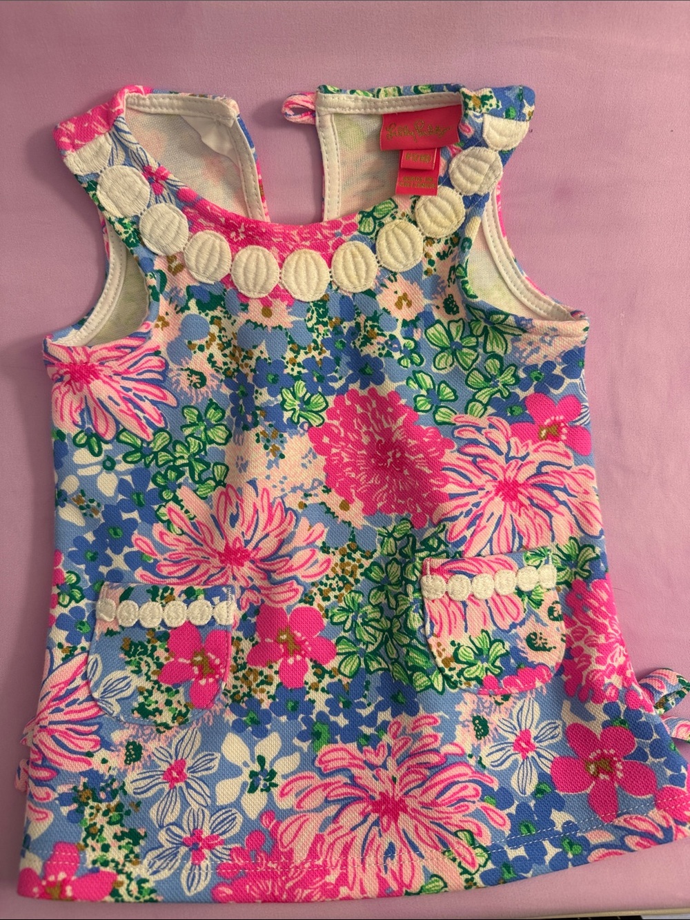 Lilly Pulitzer Baby Floral Shift Dress 6-12 Months